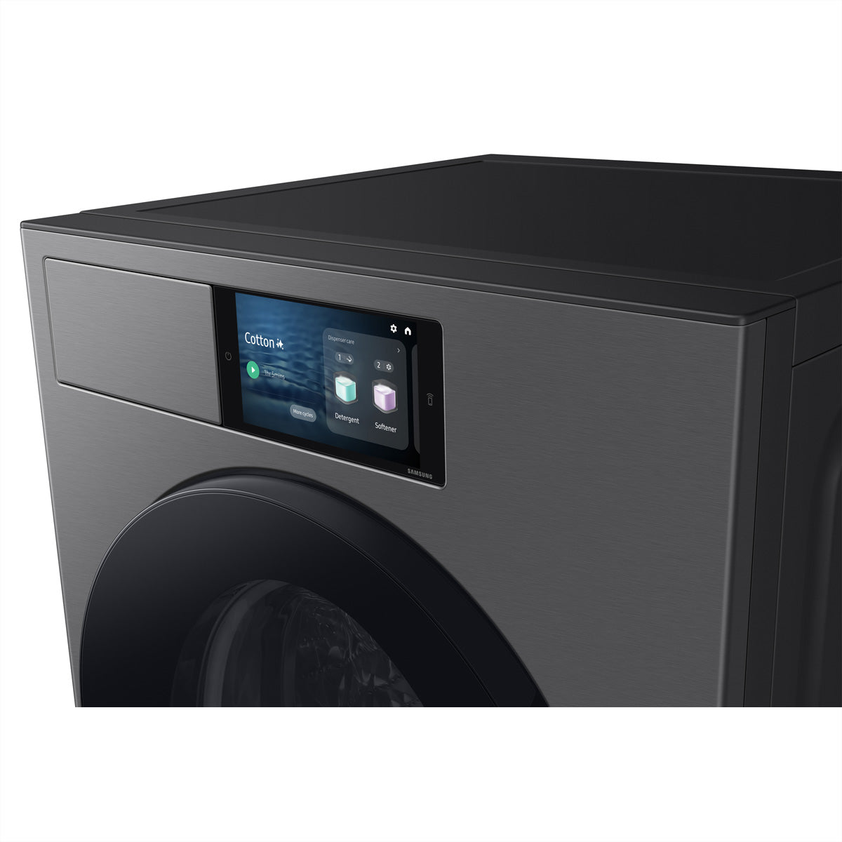 Samsung Waschmaschine Frontlader, WF90H09C4ST5, 9 kg, Schwarz, Energieklasse A