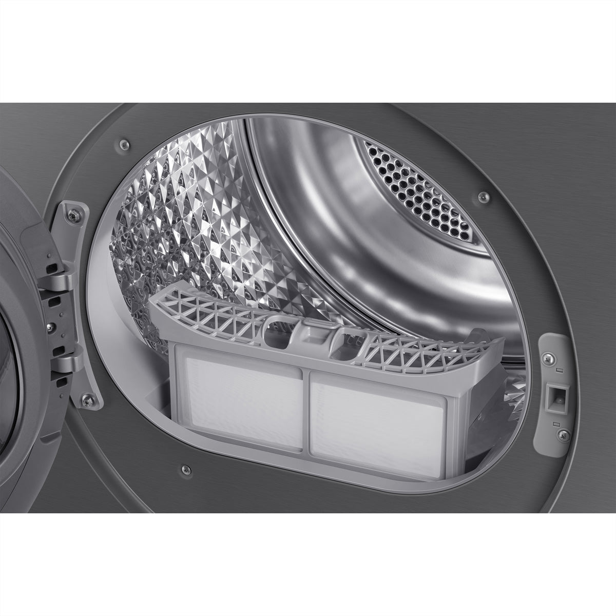 Samsung Wäschetrockner DV9000 – 9 kg, Wärmepumpe, Hygiene Care, A – schwarz/silber