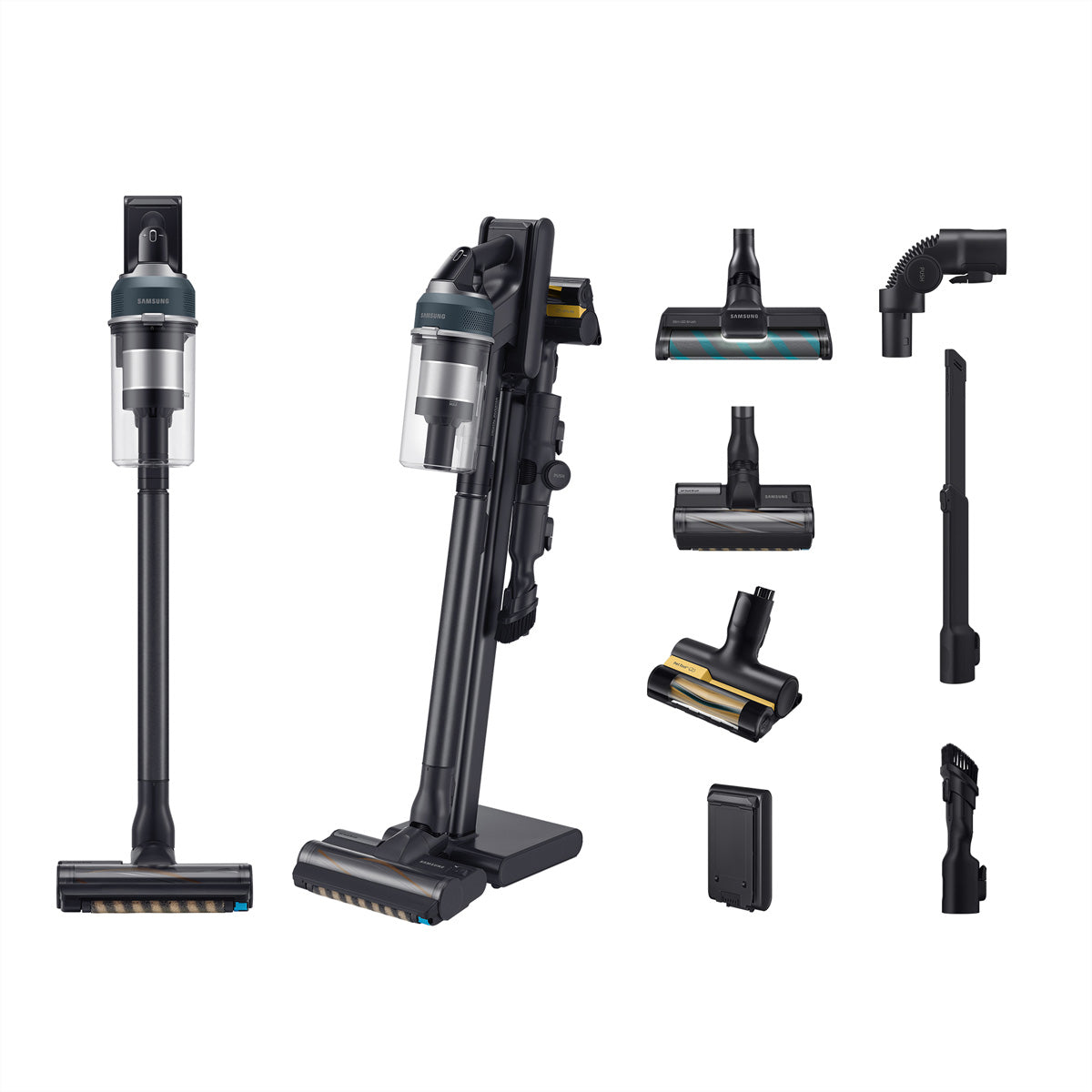Samsung Akkustaubsauger Jet 95 complete, 2-in-1 – 60 min, 210 AW, Behälter 0,8 l