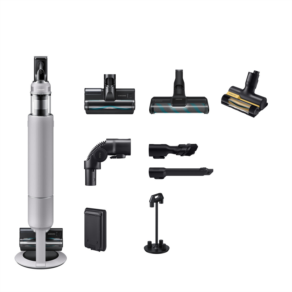 Samsung Akkustaubsauger AI Jet Lite Complete, 2-in-1, mit Absaugstation – 60 min, 280 AW, Behälter 0,5 l