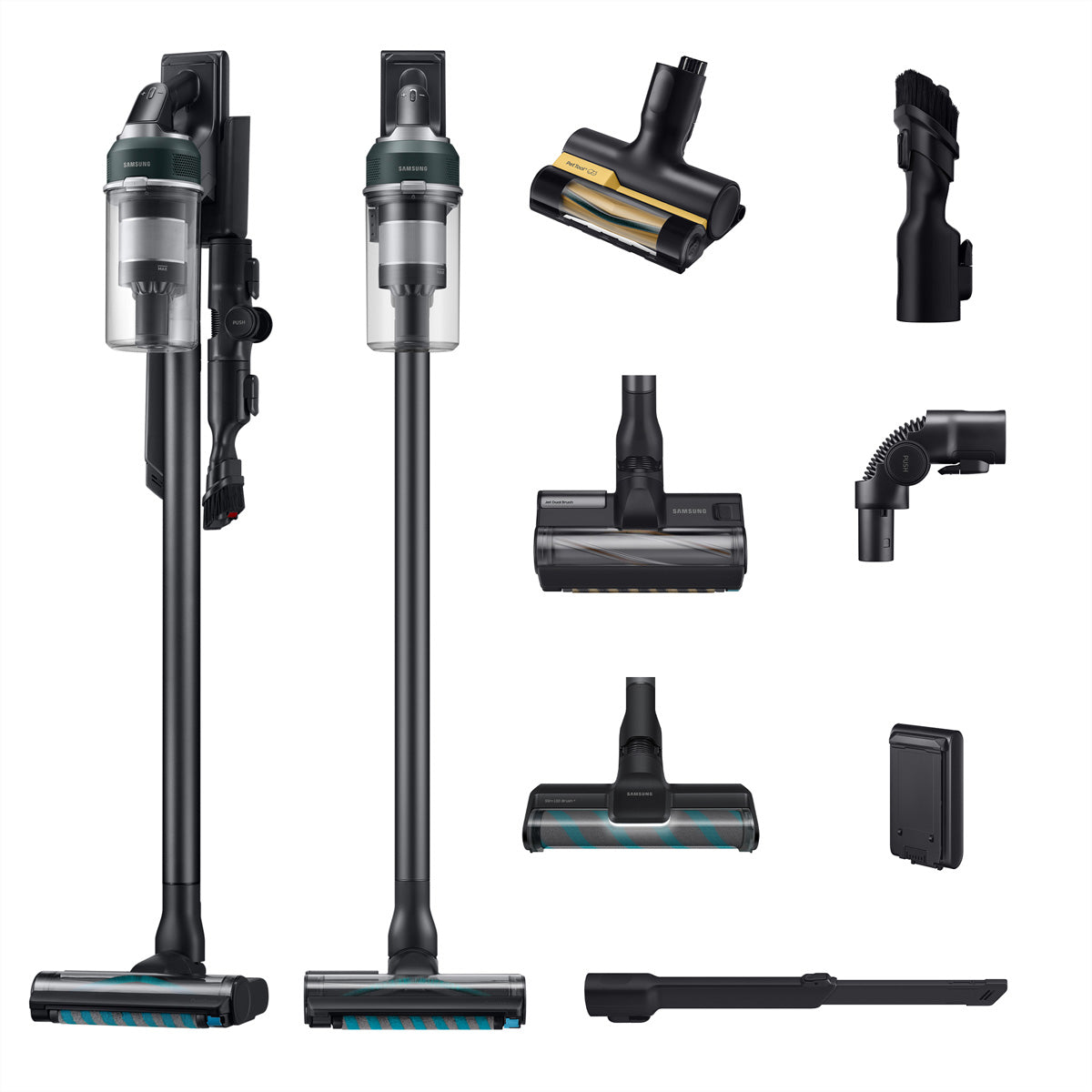 Samsung Akkustaubsauger Jet 85S complete, 2-in-1 – 60 min, 770 W, Behälter 0,8 l, grün