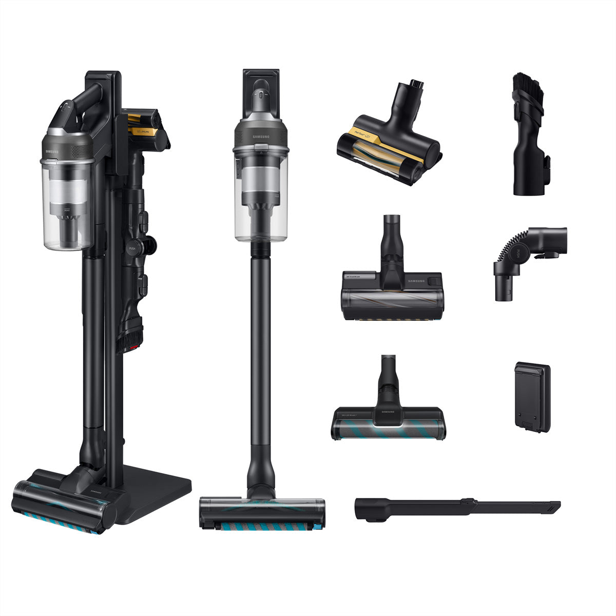 Samsung Akkustaubsauger Jet 95S complete, 2-in-1 – 60 min, 280 W, Behälter 0,8 l