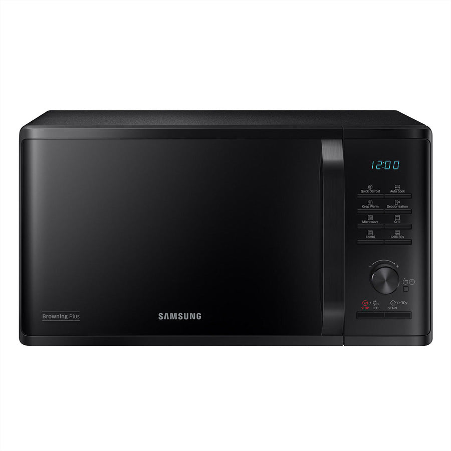 Samsung Grill-Mikrowelle MG23K3505AK – 23 l, Grill & Keramikboden, 800 W – Schwarz