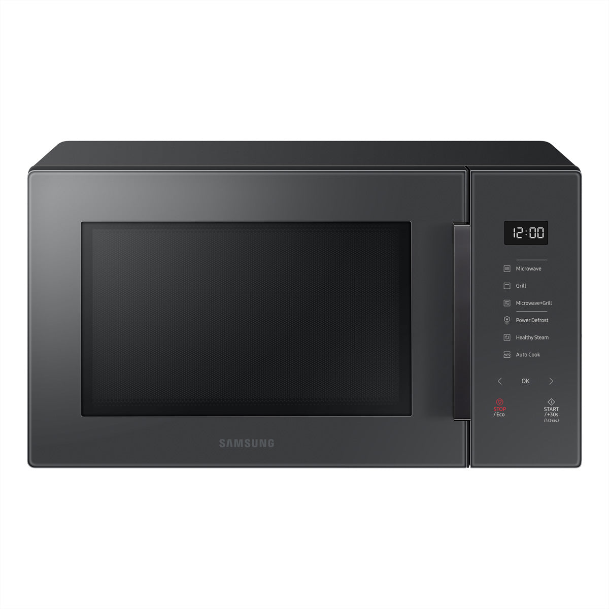 Samsung Grillmikrowelle MG30T5068UC – 30 l, Grill & Keramikboden, 900 W – Grau