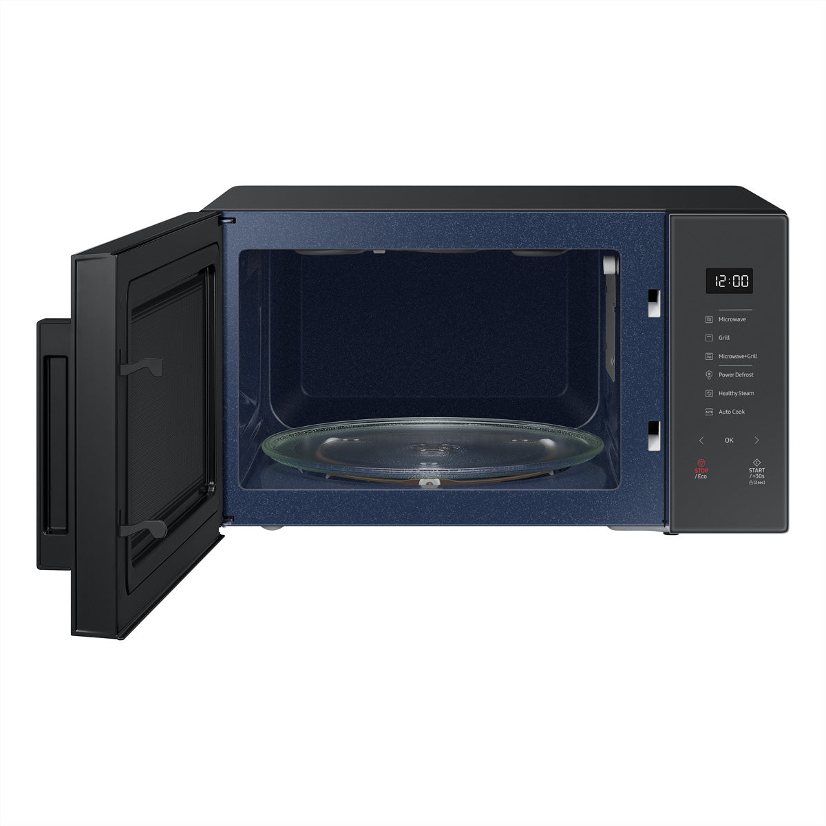 Samsung Grillmikrowelle MG30T5068UC – 30 l, Grill & Keramikboden, 900 W – Grau