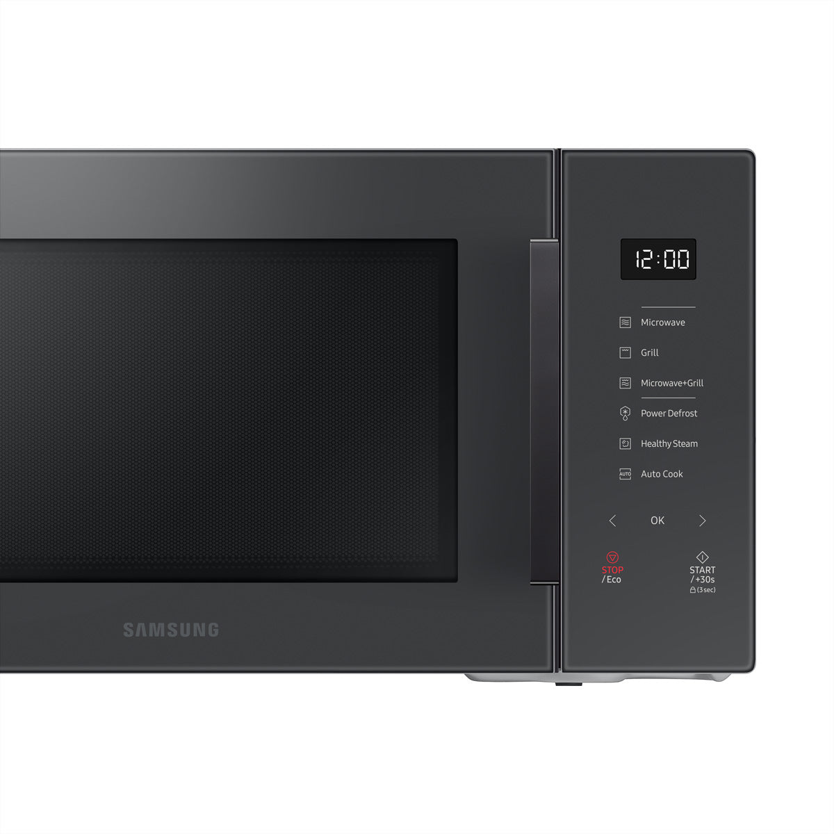 Samsung Grillmikrowelle MG30T5068UC – 30 l, Grill & Keramikboden, 900 W – Grau
