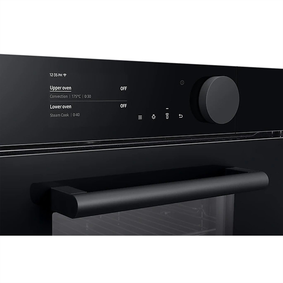 Samsung Einbau-Ofen NV8000 – 75 l, Dual Cook Steam & Pyrolyse – Onyx Schwarz