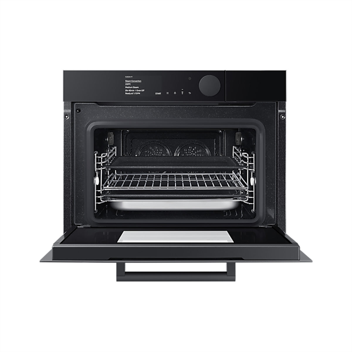 Samsung Einbau-Steamer-Kombigerät NQ9000 – 50 l, Dampf & WLAN, 1000 W – Grau