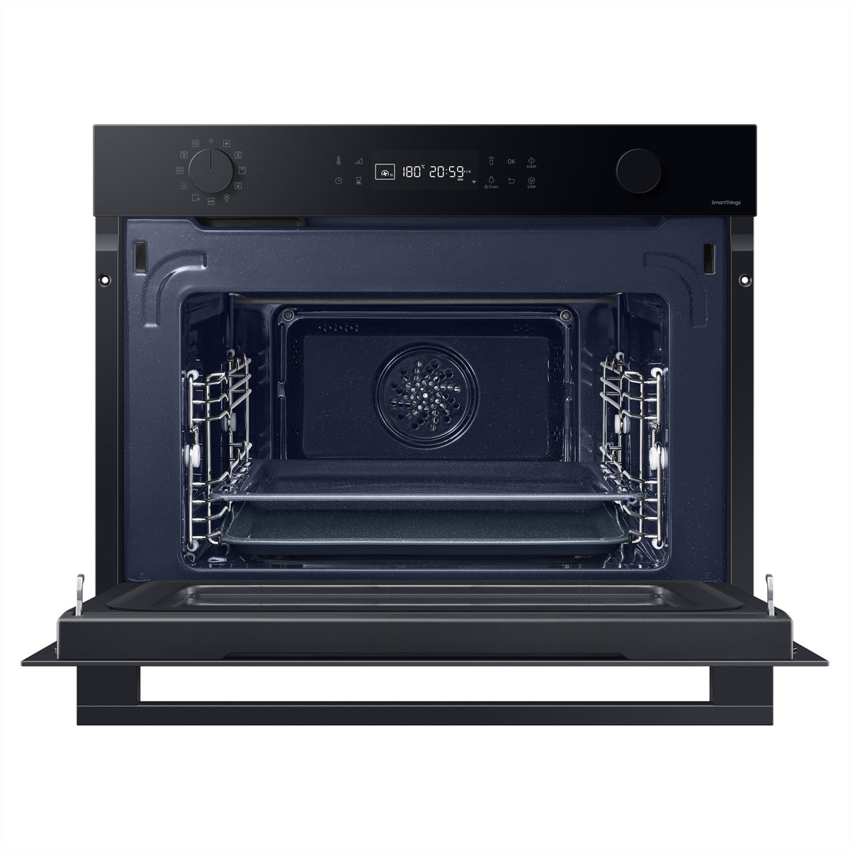Samsung Einbau-Mikrowelle NQ5B4553F – 50 l, Grill & Heissluft, 800 W – Schwarz