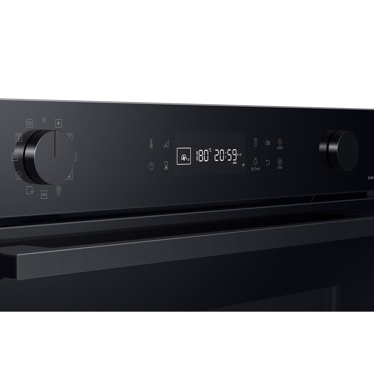 Samsung Einbau-Mikrowelle NQ5B4553F – 50 l, Grill & Heissluft, 800 W – Schwarz