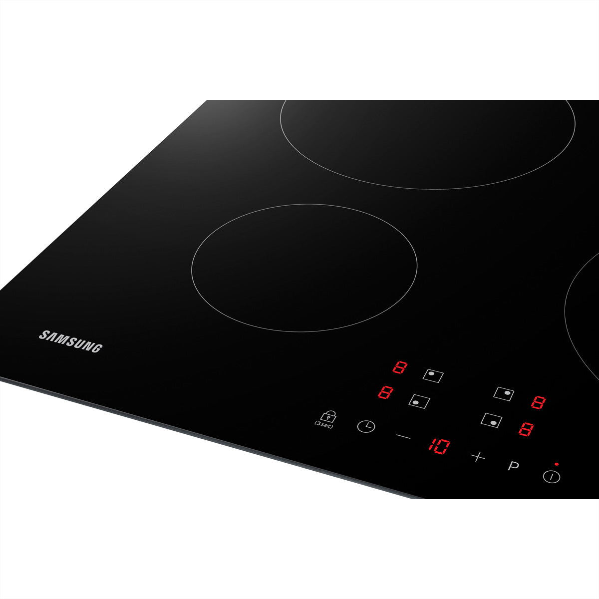 Samsung Einbau-Induktionskochfeld – 59 cm, 4 Kochzonen (2×Ø14 cm, 2×Ø22 cm), 7 kW – Schwarz