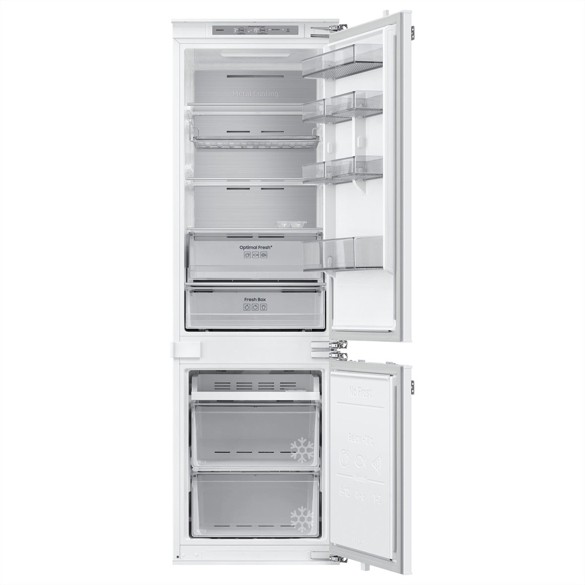 Samsung Kühl-Gefrierkombination BRB6000 – 264 l, 230 V, doppelte Kühlung, Energieeffizienzklasse D
