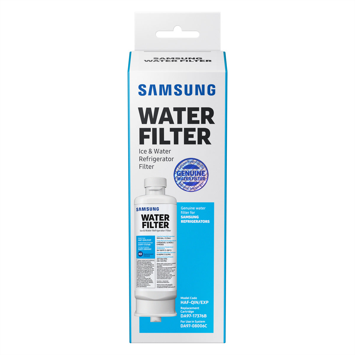 Samsung Wasserfilterkartusche Food-Center HAF-QIN/EXP – für RF65A967ESR, 1135,62 l