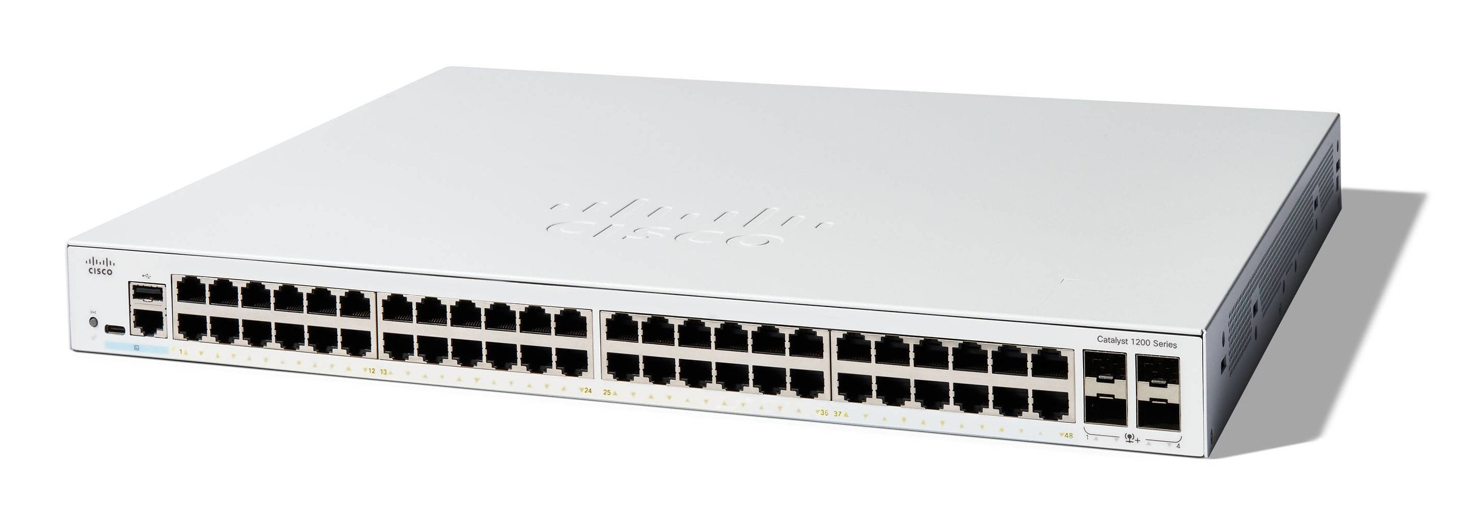 Cisco Catalyst C1200-48T-4X-RF – Managed Switch – 48×GbE, 4×SFP, L2/L3, 1U