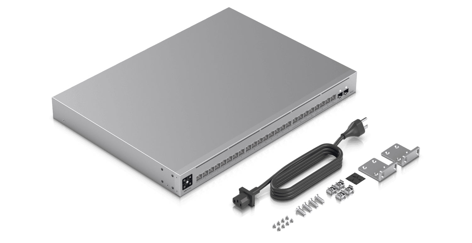 Ubiquiti Pro Max 24 – Managed L3 Switch – 16× 1G, 8× 2.5G, 2× SFP+, 1U
