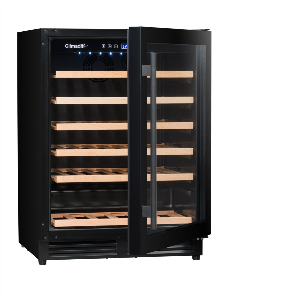 Climadiff Weinkühlschrank CBU51S2B – 143 l, 240 V, Kompressor, Energieeffizienzklasse F