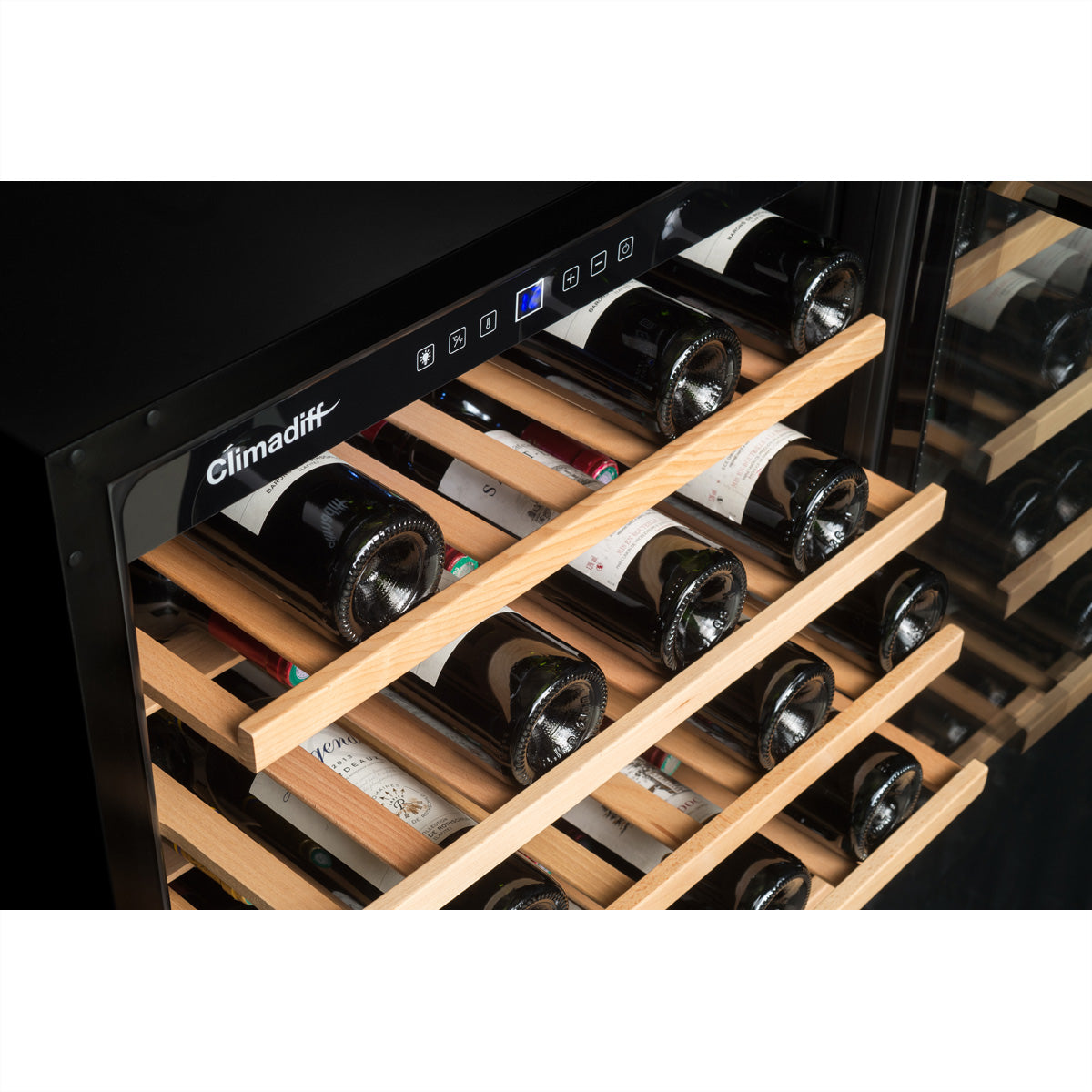 Climadiff Weinkühlschrank CBU51S2B – 143 l, 240 V, Kompressor, Energieeffizienzklasse F