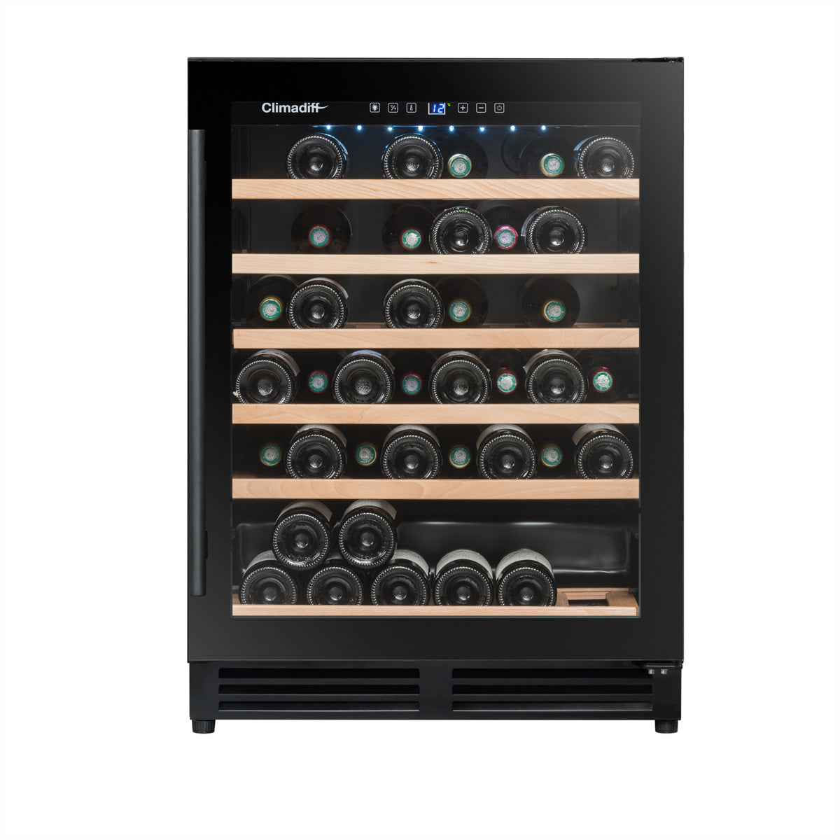 Climadiff Weinkühlschrank CBU51S2B – 143 l, 240 V, Kompressor, Energieeffizienzklasse F