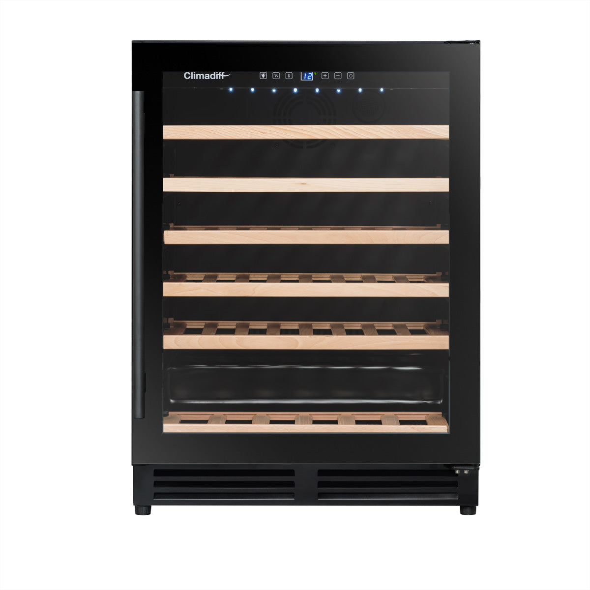 Climadiff Weinkühlschrank CBU51S2B – 143 l, 240 V, Kompressor, Energieeffizienzklasse F
