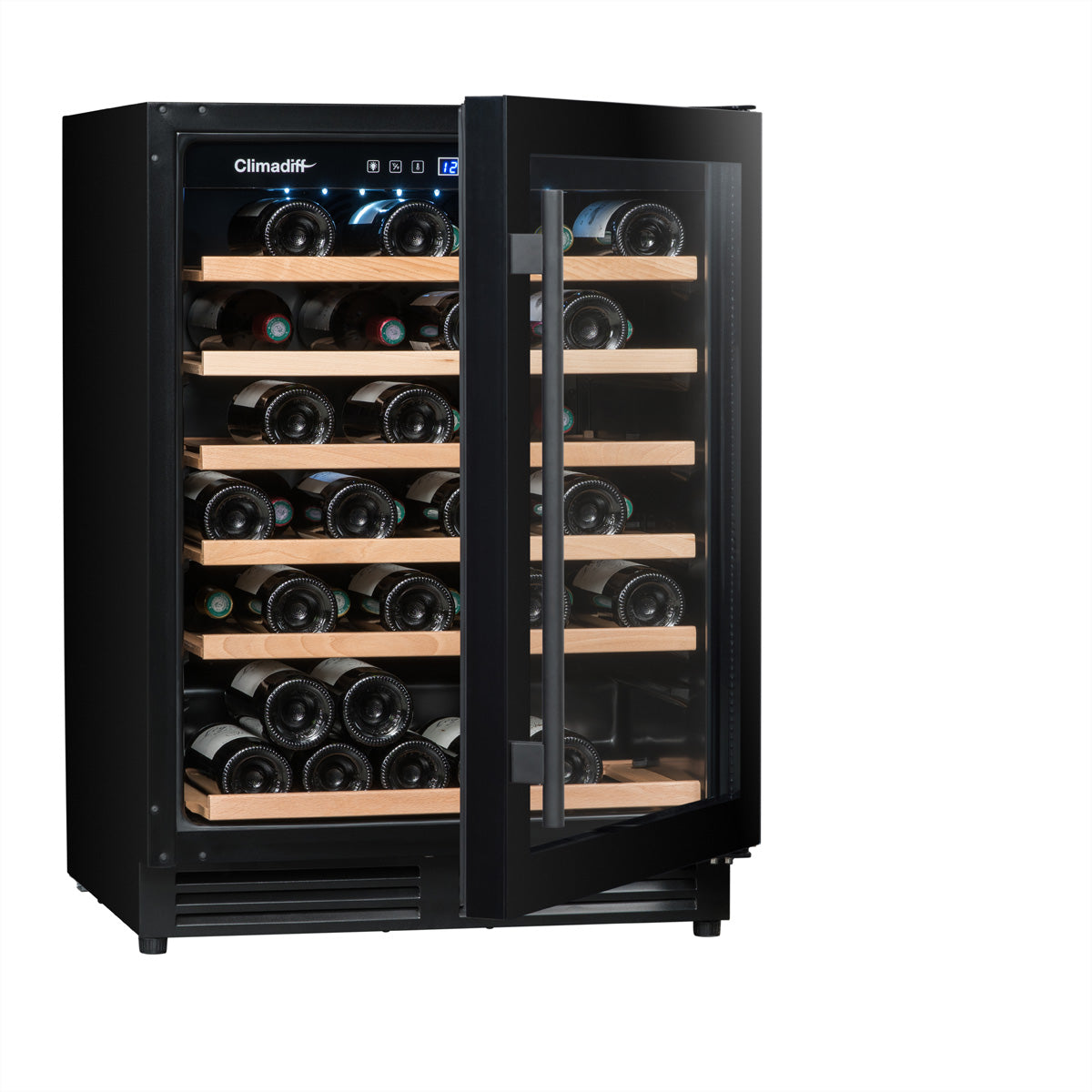Climadiff Weinkühlschrank CBU51S2B – 143 l, 240 V, Kompressor, Energieeffizienzklasse F
