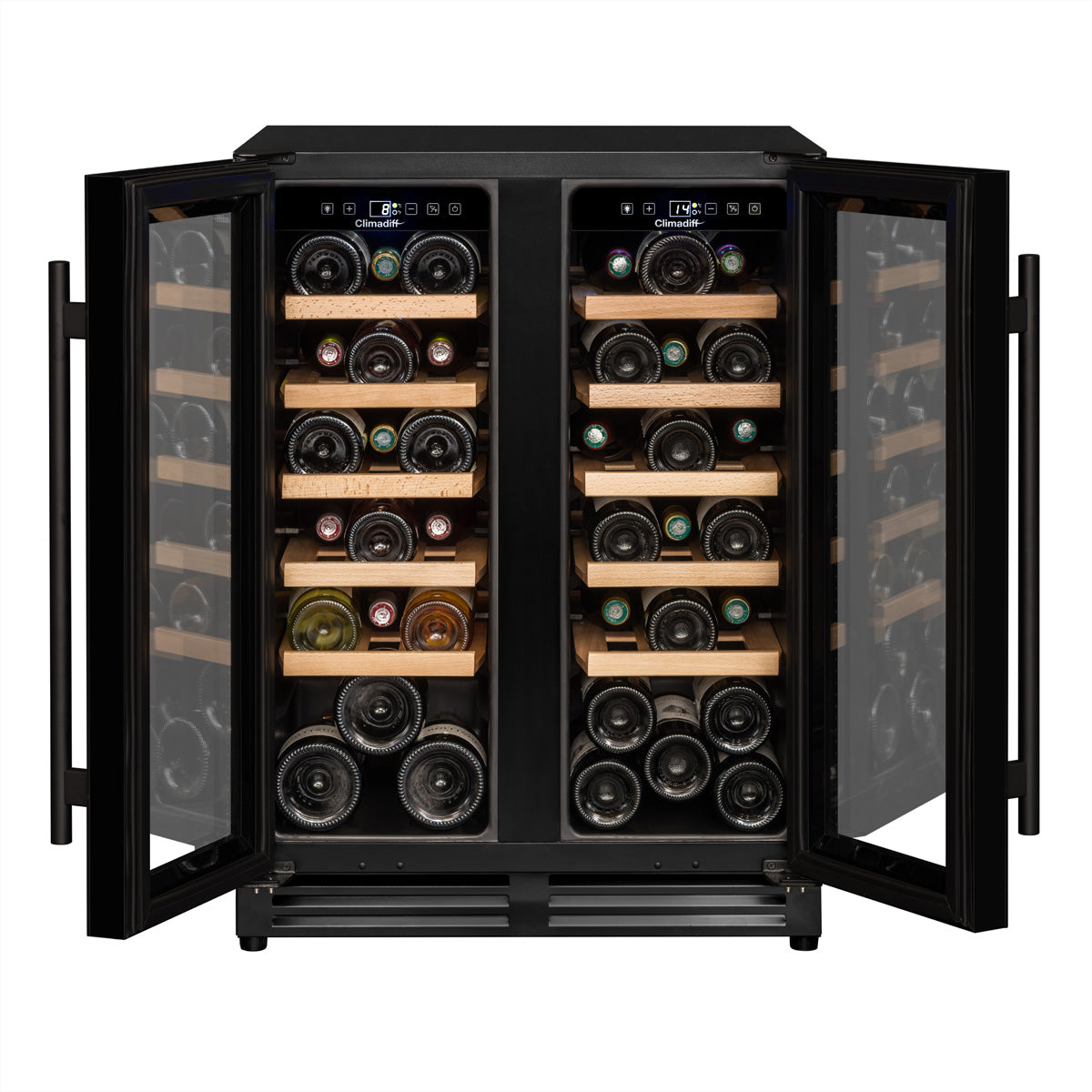 Climadiff Weinkühlschrank CBU40D1B – 120 l, 240 V, Kompressor, Energieeffizienzklasse F