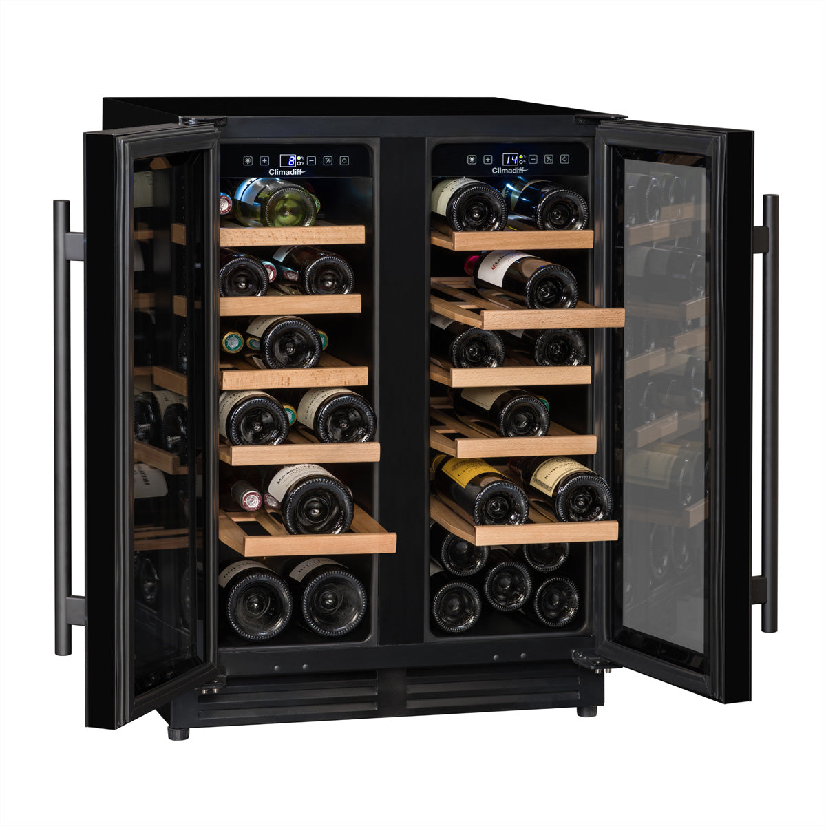 Climadiff Weinkühlschrank CBU40D1B – 120 l, 240 V, Kompressor, Energieeffizienzklasse F