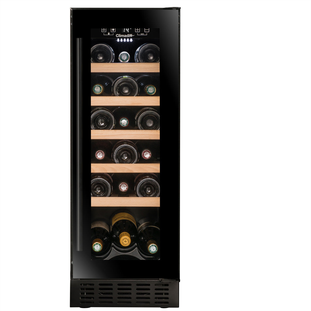 Climadiff Weinkühlschrank CBU20S2B – 57 l, 240 V, Kompressor, Energieeffizienzklasse F