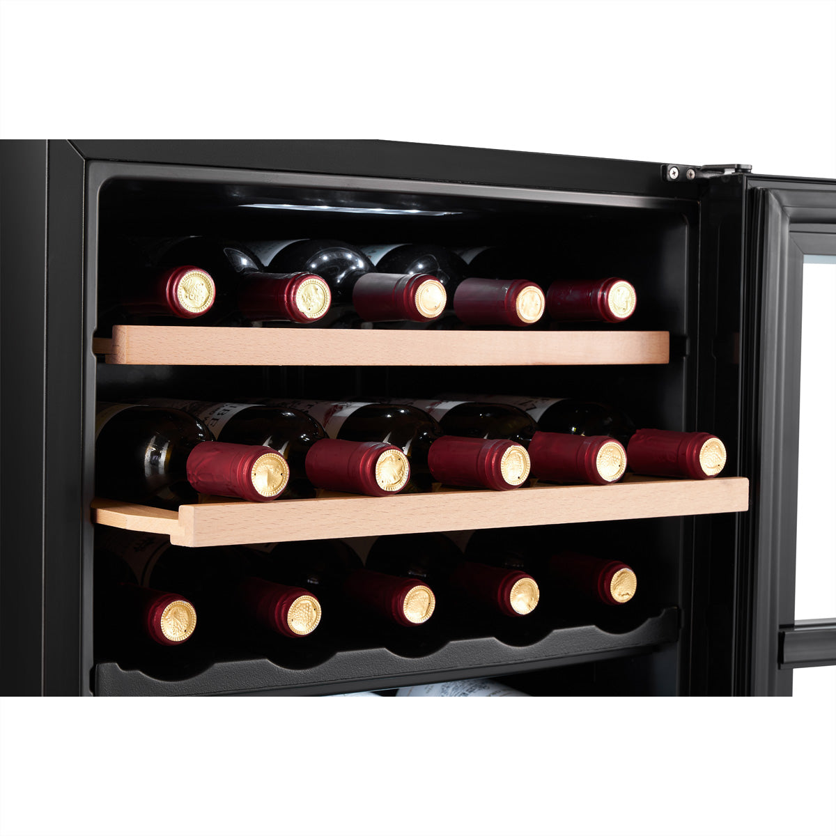 Climadiff Weinschrank CEPAGE33DZ – 33 Flaschen, Energieeffizienzklasse G, 36 dB, Schwarz