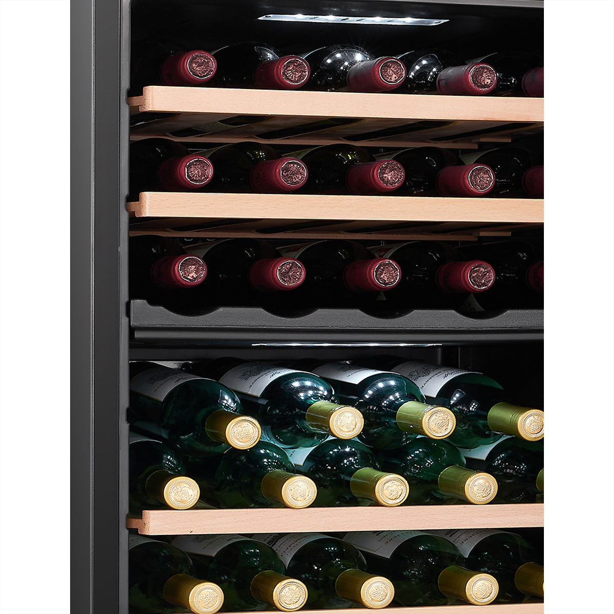 Climadiff Weinschrank CEPAGE33DZ – 33 Flaschen, Energieeffizienzklasse G, 36 dB, Schwarz