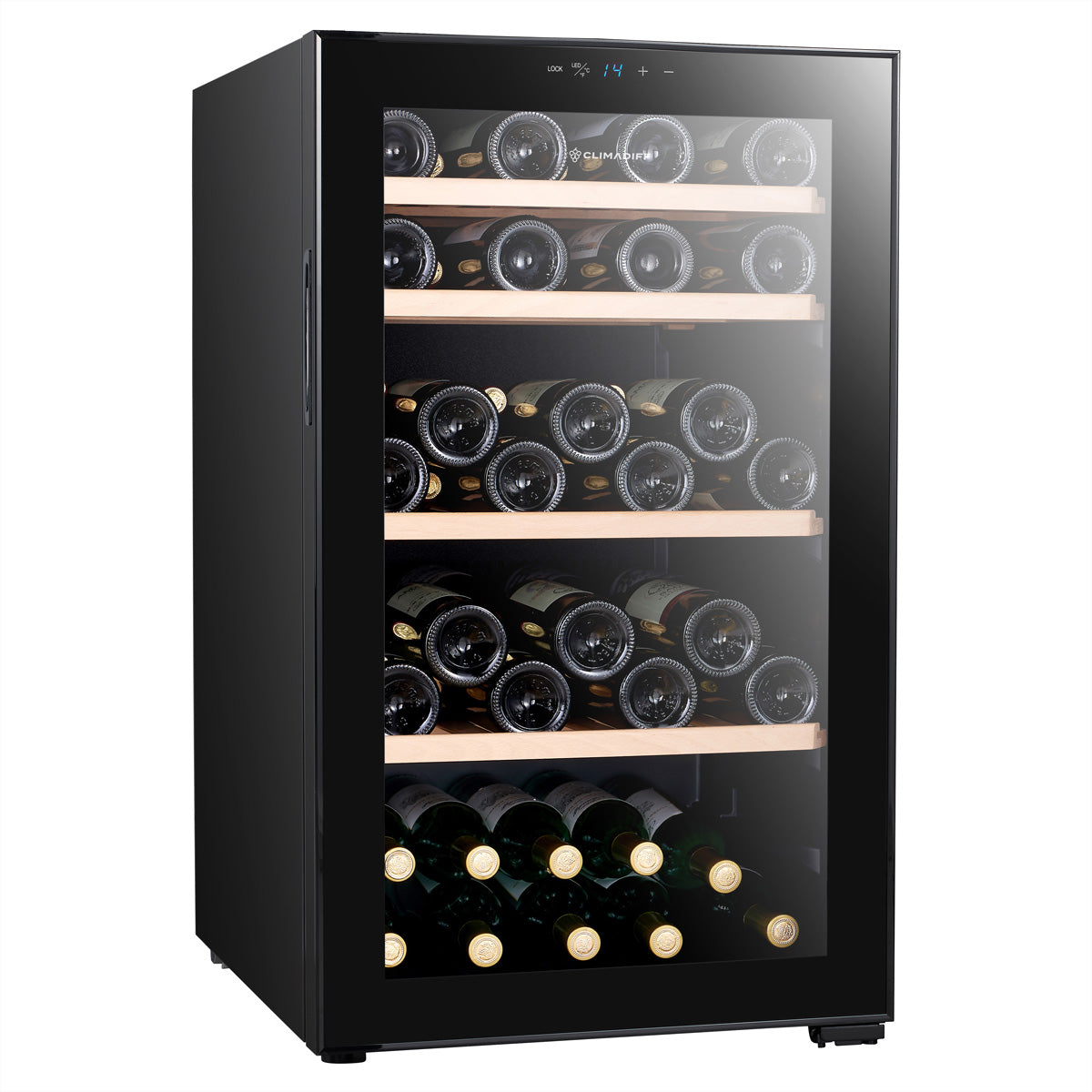 Climadiff Weinkühlschrank CEPAGE52F – 131 l, 220/240 V, Kompressor, Energieeffizienzklasse F