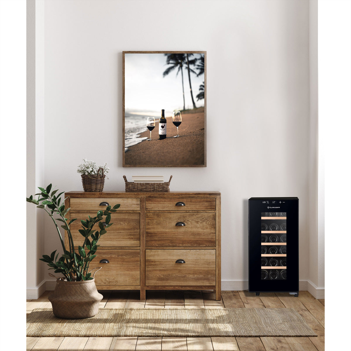 Climadiff Weinkühlschrank CUVEE18 – 50 l, 220/240 V, Energieeffizienzklasse E, 22 dB