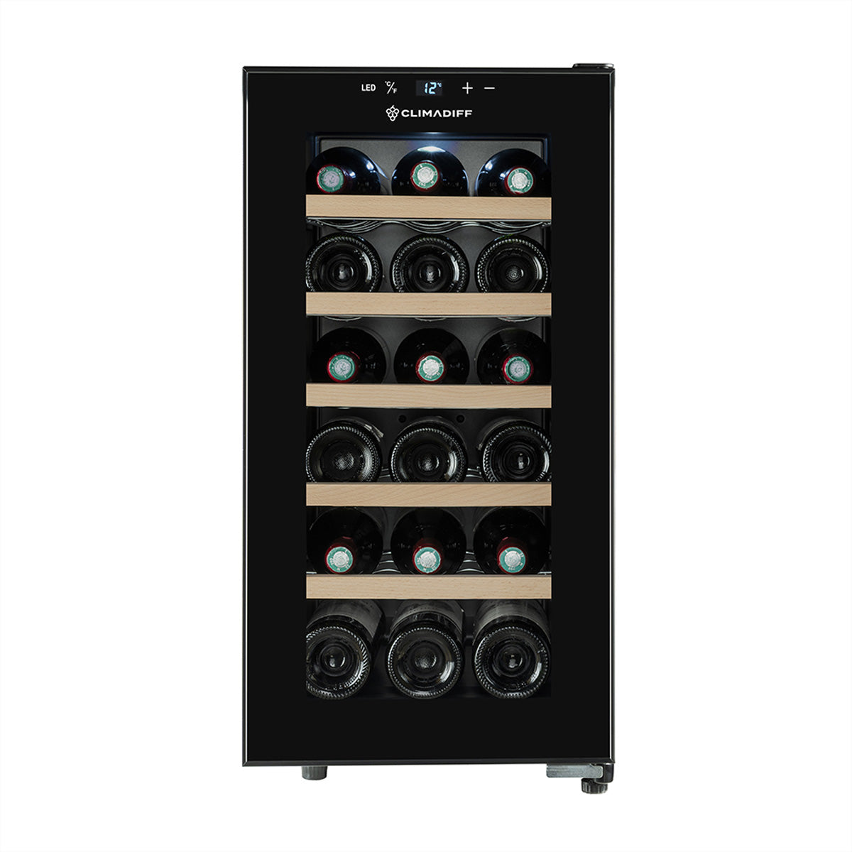 Climadiff Weinkühlschrank CUVEE18 – 50 l, 220/240 V, Energieeffizienzklasse E, 22 dB