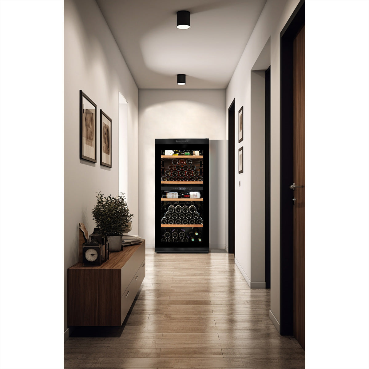 Climadiff Weinkühlschrank MILLESIME140DB – 293 l, 220/240 V, Kompressor, Energieeffizienzklasse F
