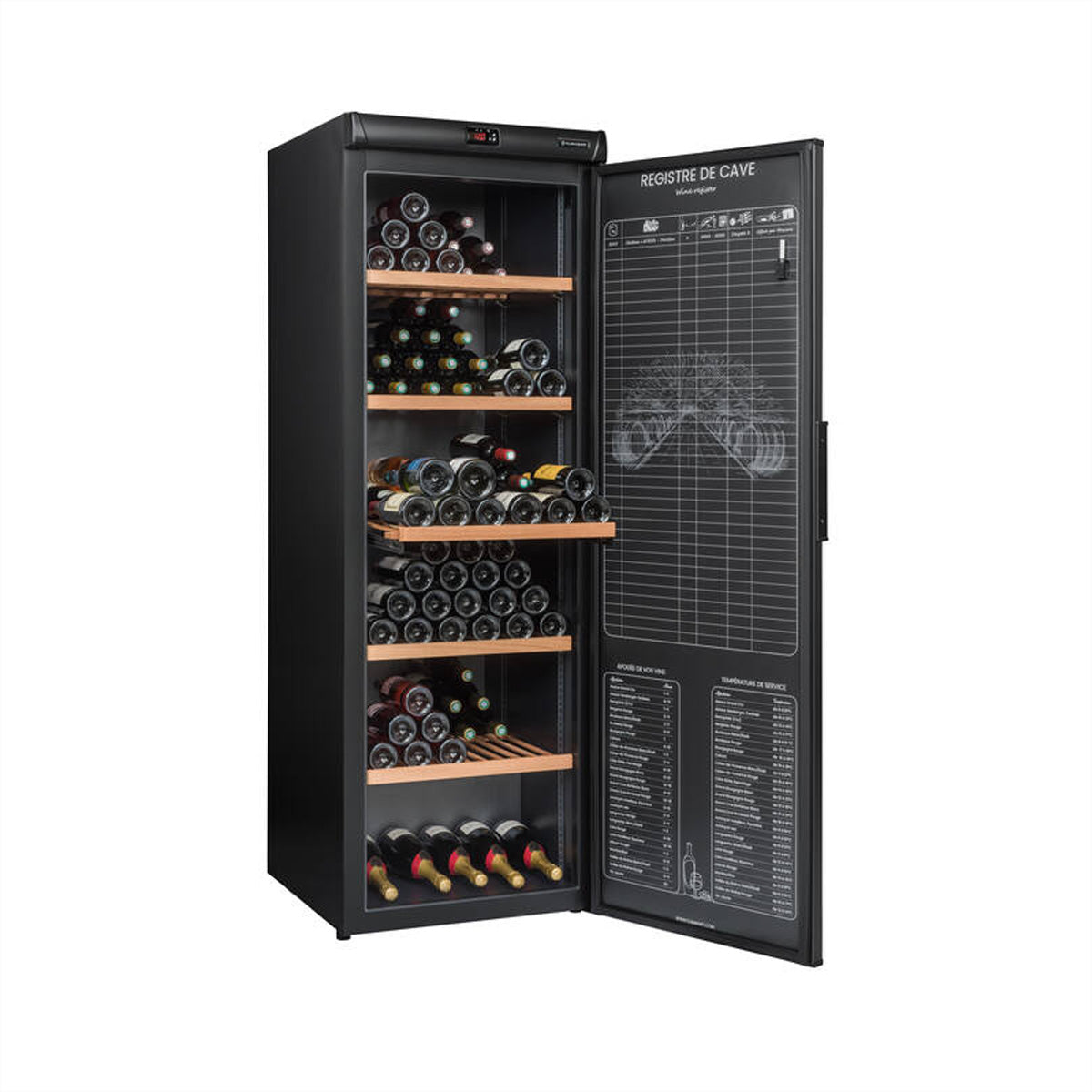 Climadiff Weinkühlschrank RESERVE275F – 479 l, 230 V, Kompressor, Energieeffizienzklasse F
