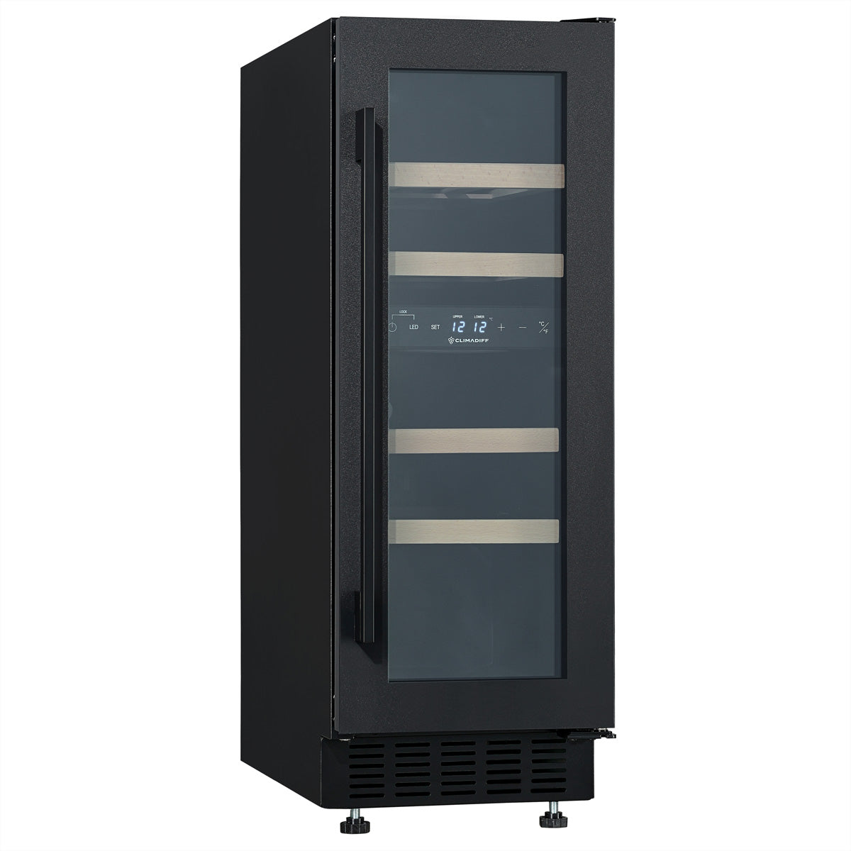Climadiff Weinkühlschrank CBU20S2B – 240 V, Energieeffizienzklasse F, 39 dB, Schwarz