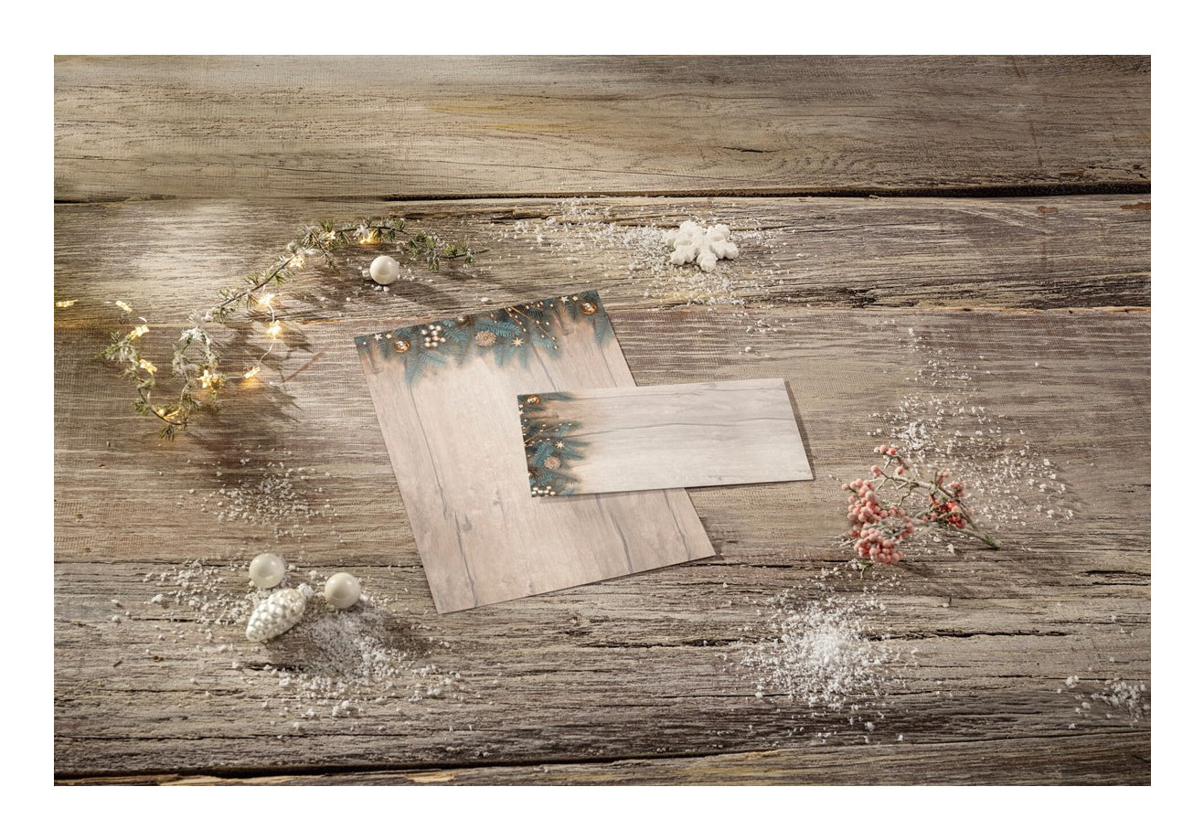 Sigel Motivpapier – A4, 90 g/m², mehrfarbig, Motiv: Golden Greens – für Inkjet/Laser/Kopierer – FSC – 25 Blatt