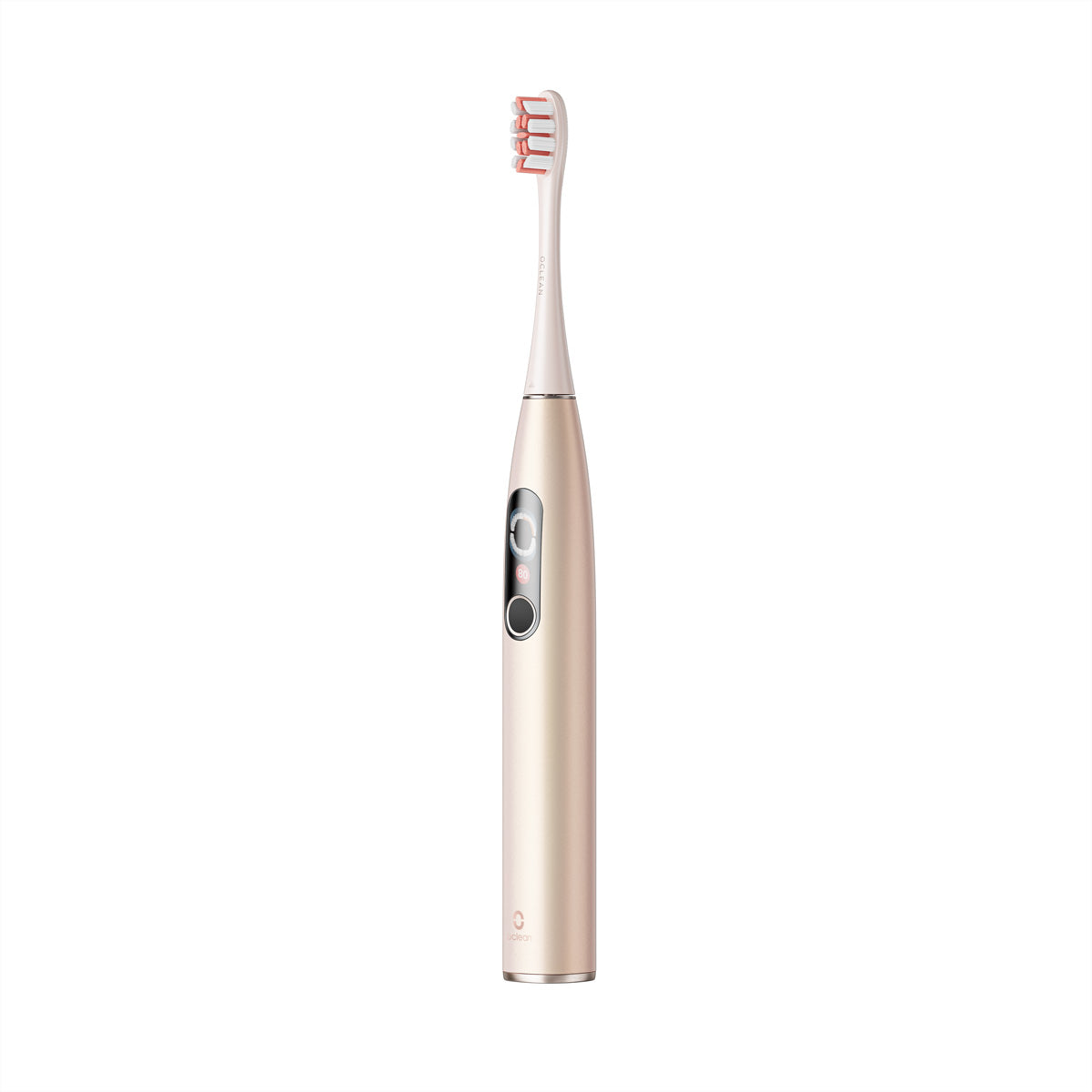 Oclean Schallzahnbürste X Pro Digital – Akku, Bluetooth, App-Unterstützung – 2 Bürstenköpfe – Gold