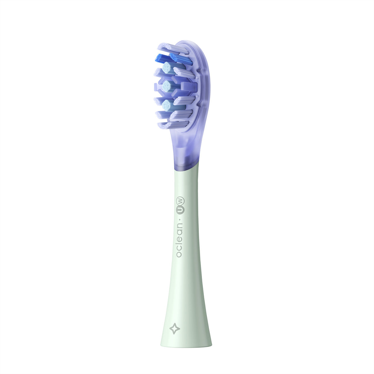 Oclean Ersatzbürstenkopf Ultra White – für Oclean Zahnbürsten – 2 Stk, grün, extra weich