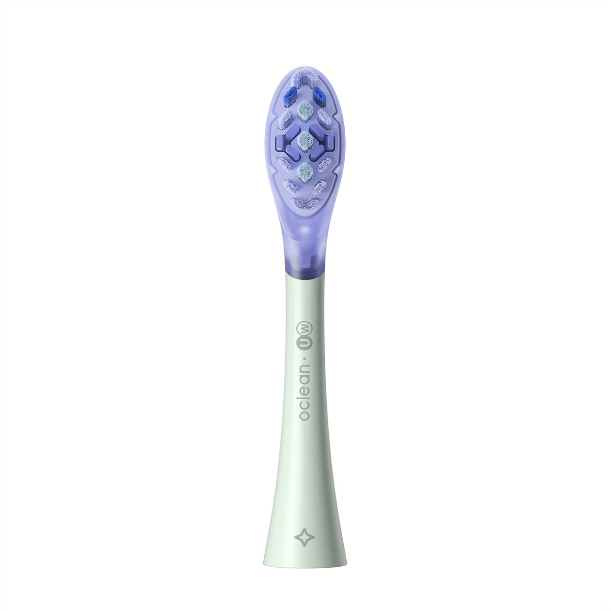 Oclean Ersatzbürstenkopf Ultra White – für Oclean Zahnbürsten – 2 Stk, grün, extra weich