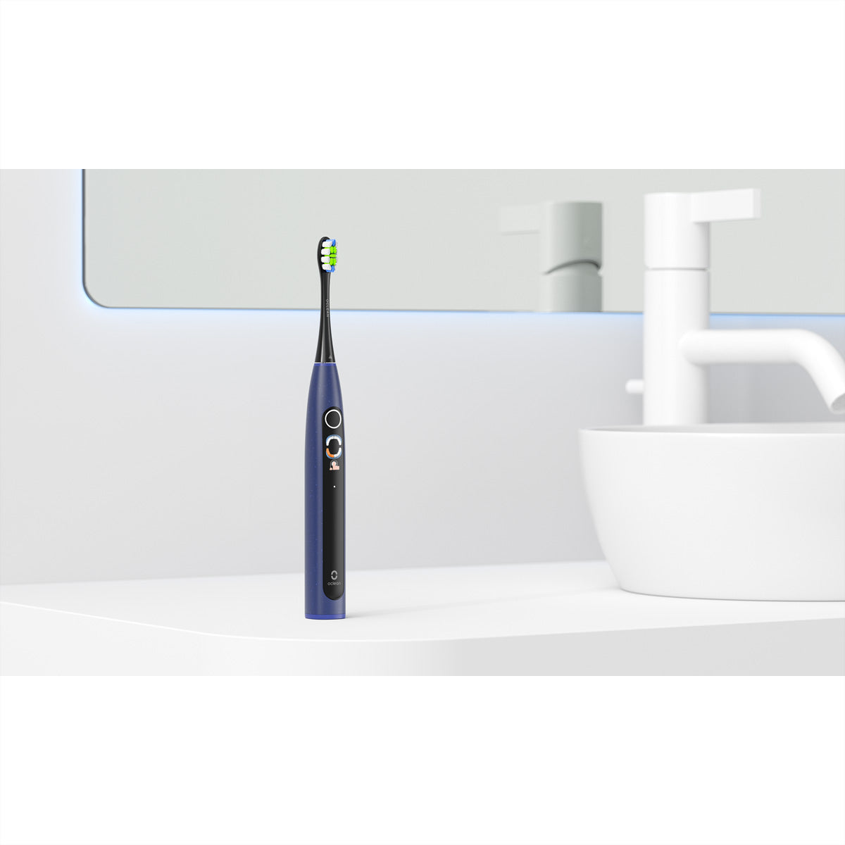 Oclean Elektrische Schallzahnbürste – 72'000 Bewegungen/min, 5 Modi, IPX7 – Blau