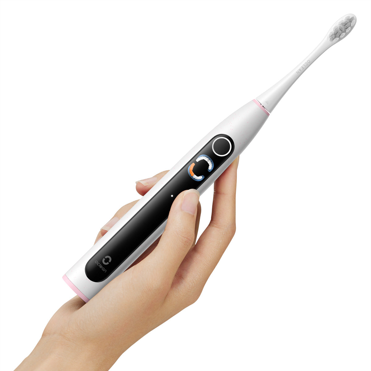 Oclean Schallzahnbürste X Lite – Bis zu 40 Tage Akkulaufzeit, IPX7 – Weiss-Grau