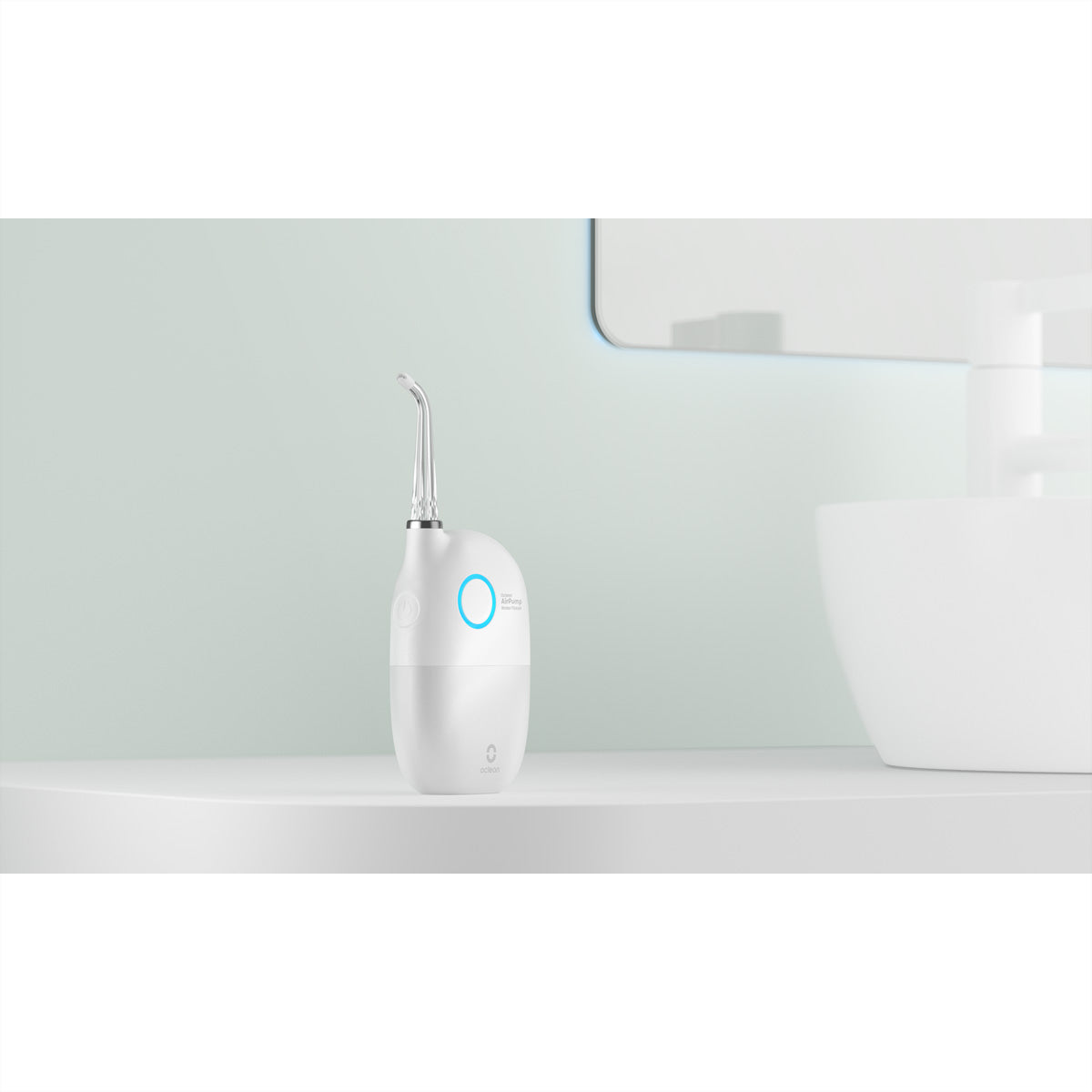 Oclean Kabellose Munddusche A10 – 3 Modi, 2 Düsen – 45 ml – Weiss