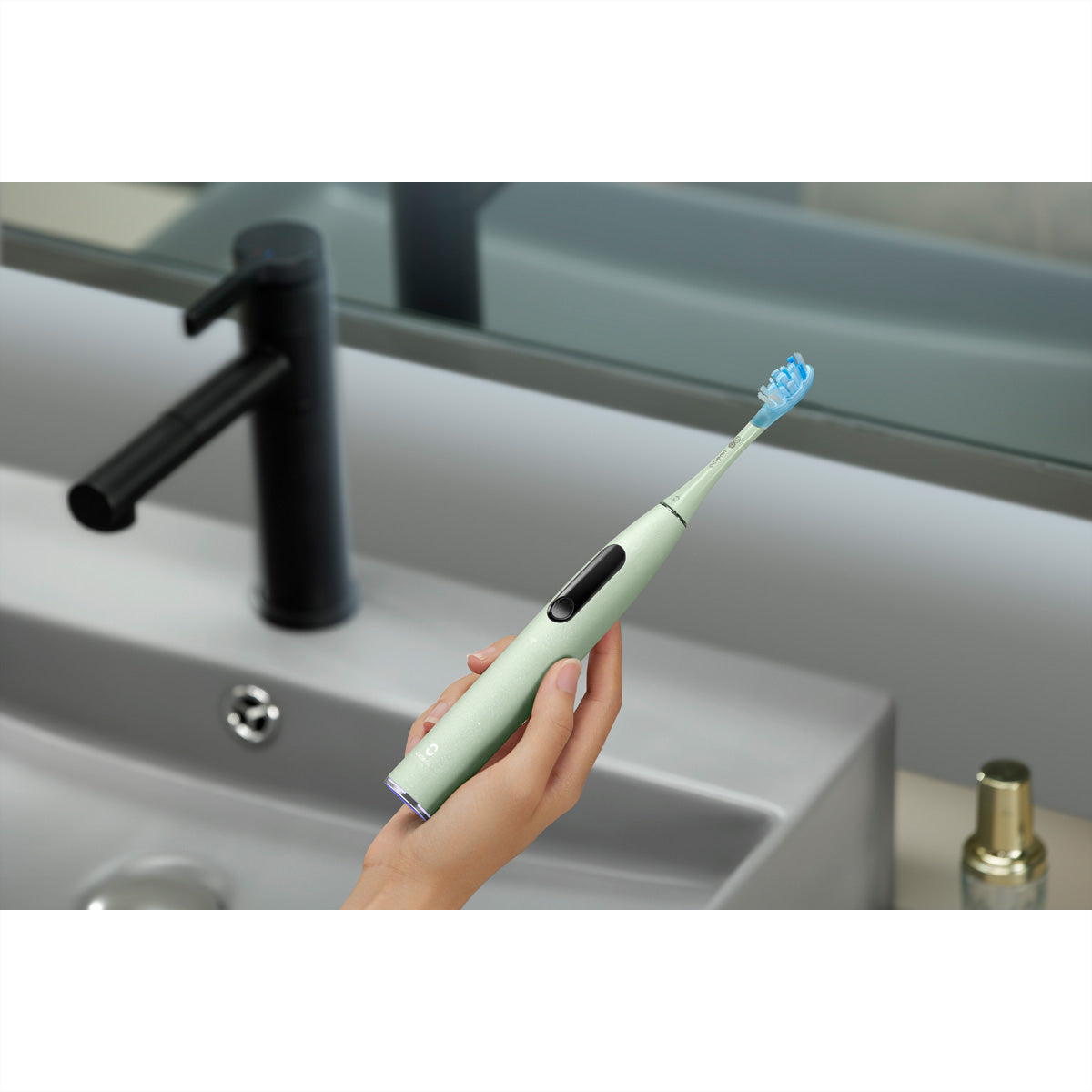 Oclean Elektrische Schallzahnbürste X Ultra 20 – 5 Betriebsstufen, Akkubetrieb – Grün