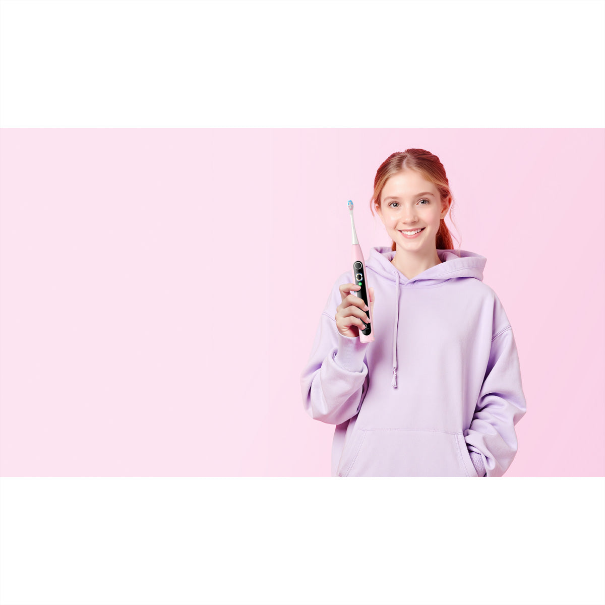 Oclean Schallzahnbürste X Kids – 5 Putzmodi, IPX7 – Pink