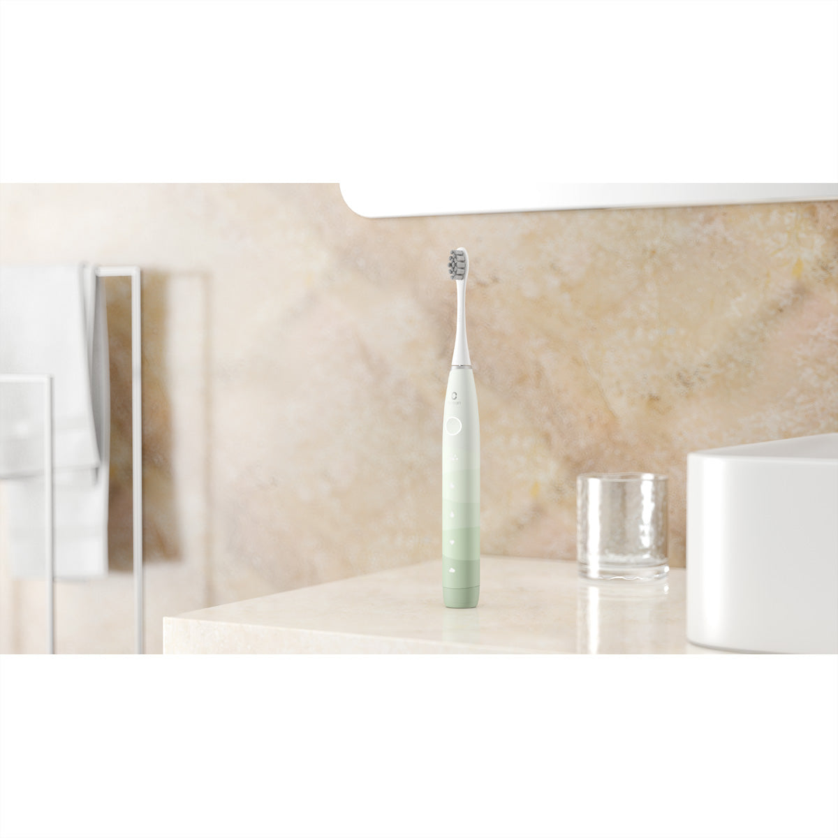 Oclean Schallzahnbürste Flow S – 5 Modi, IPX7, Akku – Grün
