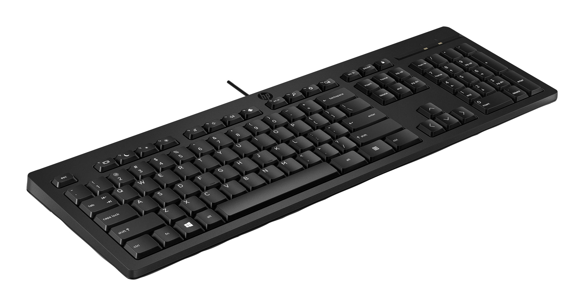HP 125 – Tastatur – kabelgebunden, USB-A – Membran – schwarz – für PCs mit USB-A-Anschluss