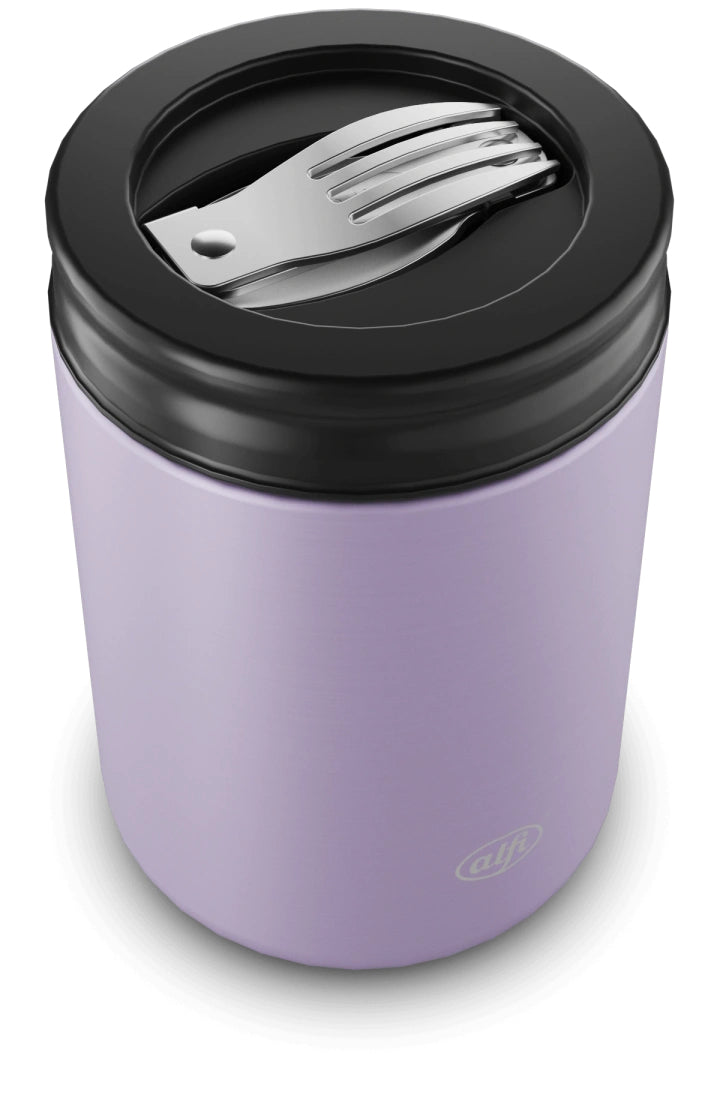 Alfi Vorratsdose 350 ml, Ø 8,8 × 13,3 cm, Edelstahl, isoliert, Lavendel