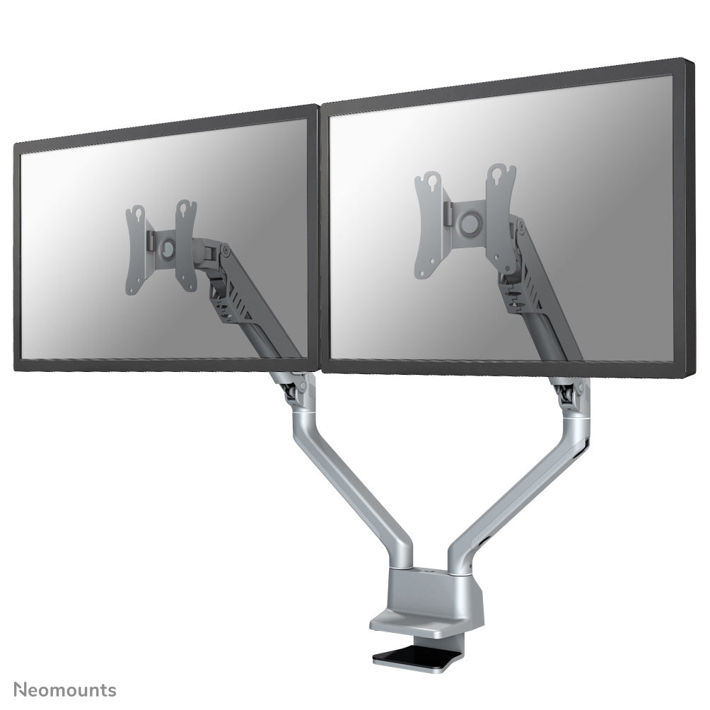 Neomounts Monitorarm, Tischklemme, Tischdurchführung, bis 32", Silber