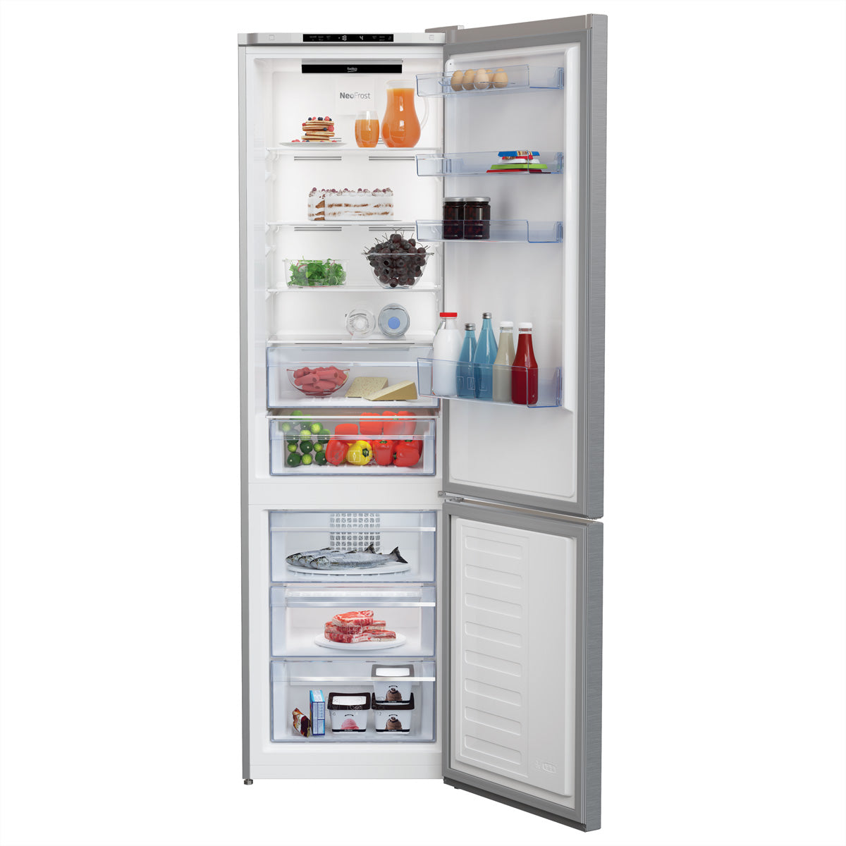 Beko Kühl-Gefrierkombination KG406I40XBC – 362 l, 230 V, Energieeffizienzklasse E, 38 dB