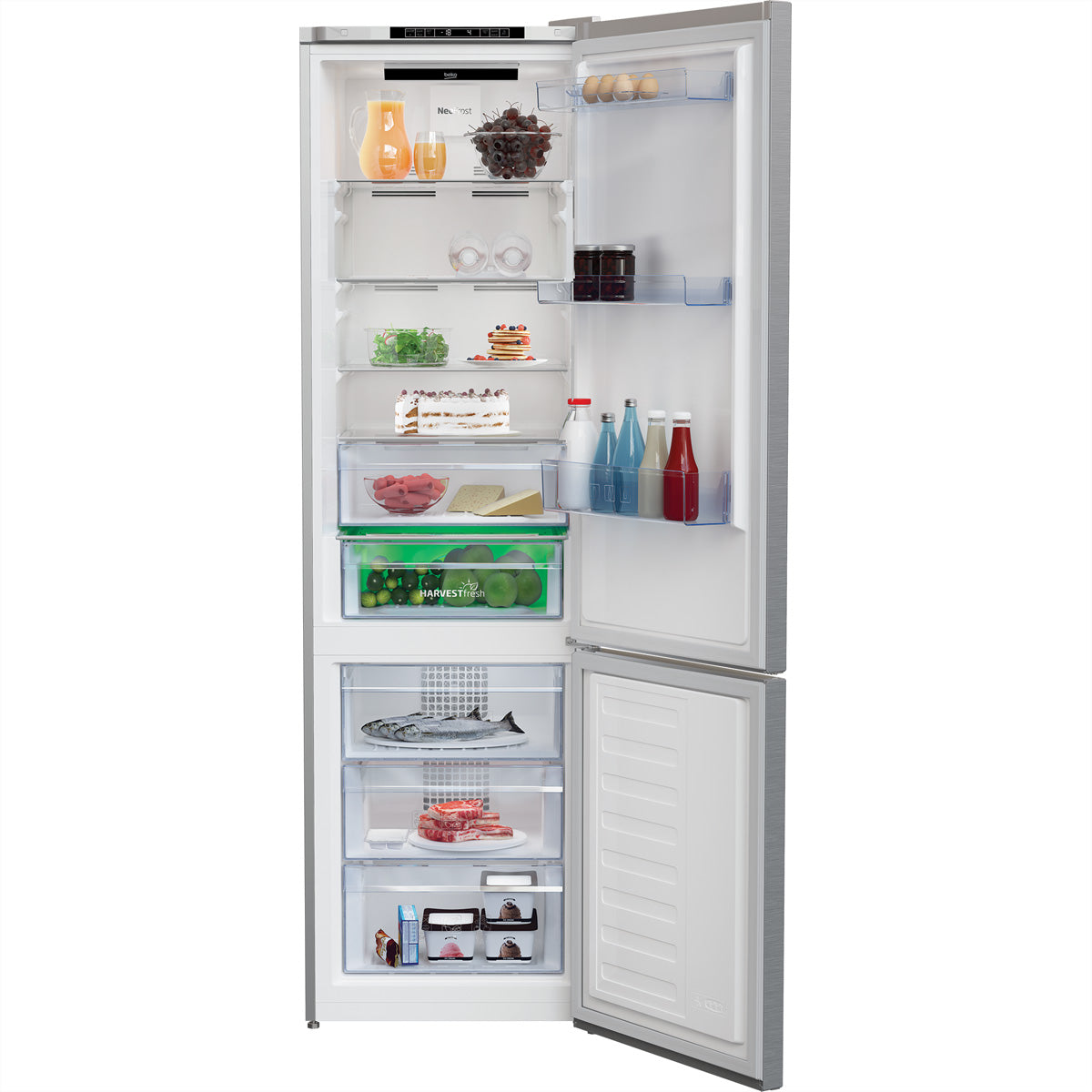 Beko Kühl-Gefrierkombination KG406I40XBC – 362 l, 230 V, Energieeffizienzklasse E, 38 dB